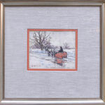 Berthe des Clayes, Sketch for the Red Sleigh, Como