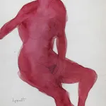 Janet Lippincott, Untitled (Red Nude), n.d.