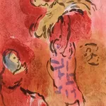 Marc Chagall, Ruth Glaneuse (Ruth Gleaning), 1960