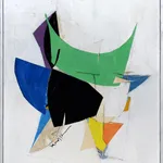 Beatrice Mandelman, Birds (Green and Black #1402), 1960