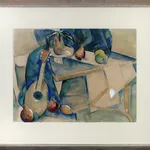 William Lumpkins, Guitar With Fruit, 1957