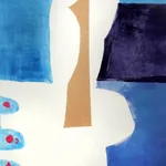 Janet Lippincott, Untitled (Blue, Ochre Abstract), n.d.