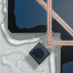 Haroon Mirza, Illuminated Revelations in a Cave (Solar Cell Circuit Composition 29), 2023