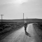 Micha Bar-Am, David Ben-Gurion in his daily walk, Kibbutz Sde Boker, 1966