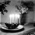 Micha Bar-Am, Hanukkah at my parents’ , Haifa, 1954