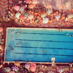 Micha Bar-Am, Watermelon stand, Tel Aviv, 1974