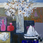 Carolyn Rockwood, Sea Table with Shell and Boat