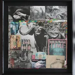 Peter Beard, Cape Buffalo Collage, 2002