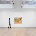 WOLF KAHN, Small Orange Spot, 2015