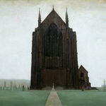 L.S. Lowry (1887-1976) St Augustine's Church, Pendlebury, 1924