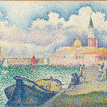 Henri-Edmond Cross, Canal de la Giudecca, Temps d'Orage (Venise), 1904