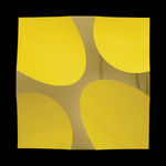 Mark Eisen, White disc with concave silver ellipse, 2017