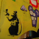 Banksy, "Refugee Rat / Saint Rat "- Paris" (not for sale), 2018