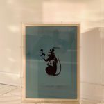 Banksy, "Refugee Rat / Saint Rat "- Paris" (not for sale), 2018