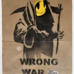 Banksy, "Refugee Rat / Saint Rat "- Paris" (not for sale), 2018