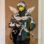 Banksy, "Refugee Rat / Saint Rat "- Paris" (not for sale), 2018