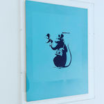 Banksy, "Refugee Rat / Saint Rat "- Paris" (not for sale), 2018