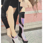 Tarka Kings, Untitled Stripe Drawing III, 2025