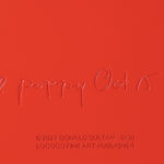 Donald Sultan, Double Poppies Aqua, 2025