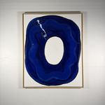 Ted Collier, Pointillism Series 6, Ultra Blue & White, 2019