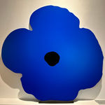 Donald Sultan, Double Poppies Aqua, 2025