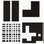 Aurelie NEMOURS, 8 fasi di un contrappunto spaziale [portfolio complet], 1988