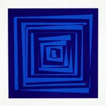 Vera MOLNAR, Transformations (bleu), 1975