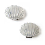 Ercole Barovier, Pair of Iridescent Murano Glass Shell Sconces by Barovier & Toso