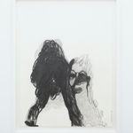 Trude Viken, Black and White Drawing, Double Portrait 3, 2018