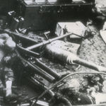 U.S. Army, "Formal Surrender of Japan" General Douglas MacArthur signs the official surrender of Japan aboard the USS Missouri, Tokyo...