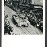 Liberation Day in Paris: Churchill and De Gaulle March in Triumph on Champs-Élysées, France , 1944