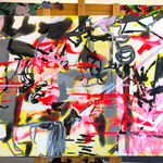 Paula Crown, Untitled (Aspen Map, Purple, Green), 2019