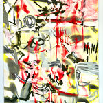 Paula Crown, Untitled (Aspen Map, Purple, Green), 2019