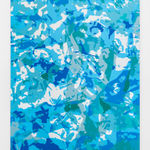 Paula Crown, Untitled (Aspen Map, Purple, Green), 2019