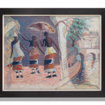 Gerard Sekoto, The Casamance Dancers and the River Seine, 1975