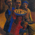 Gerard Sekoto, The Casamance Dancers and the River Seine, 1975