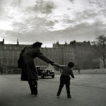 Louis Stettner, Horse and Cowboy, Rockefeller Center, NYC, 1974 (Printed 1981)