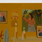 Sophie Treppendahl, Dinner With Eve and Candles, Gold, 2026