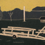 John Joseph Mitchell, Boat Trailers at Dawn, 2024