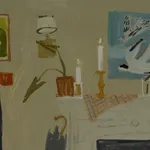 Sophie Treppendahl, Dinner With Birds and Candles, Gray, 2026