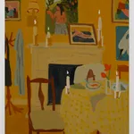 Sophie Treppendahl, Dinner With Eve and Candles, Gold, 2026