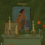 Sophie Treppendahl, Striped Dinner Jacket With Candles, 2026