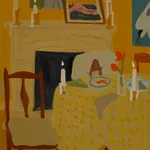 Sophie Treppendahl, Dinner With Eve and Candles, Gold, 2026