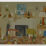 Sophie Treppendahl, Dinner With Birds and Candles, Gray, 2026