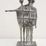 Kenneth Armitage, Seated Woman with Square Head (double base), 1955 (conceived) 1986 (cast)