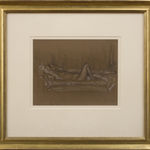 Pierre Bonnard, Nude in Profile with Arms Raised, 1936, c.