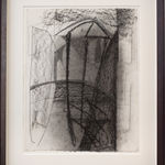 abstract architectural charcoal work on paper by Peter Lanyon