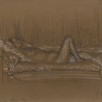 Pierre Bonnard, Nude in Profile with Arms Raised, 1936, c.