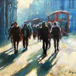 Hazel Soan, Winter Weekend, Fulham Broadway