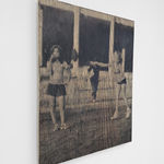 Morgane Ely, Kristen Steward and Robert Pattinson swimming, 2023